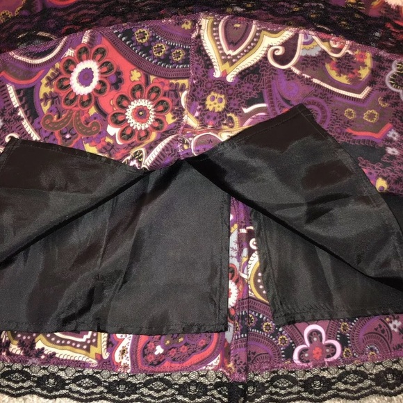 The Limited Satiny A-line skirt multicolored 10 - Picture 5 of 8